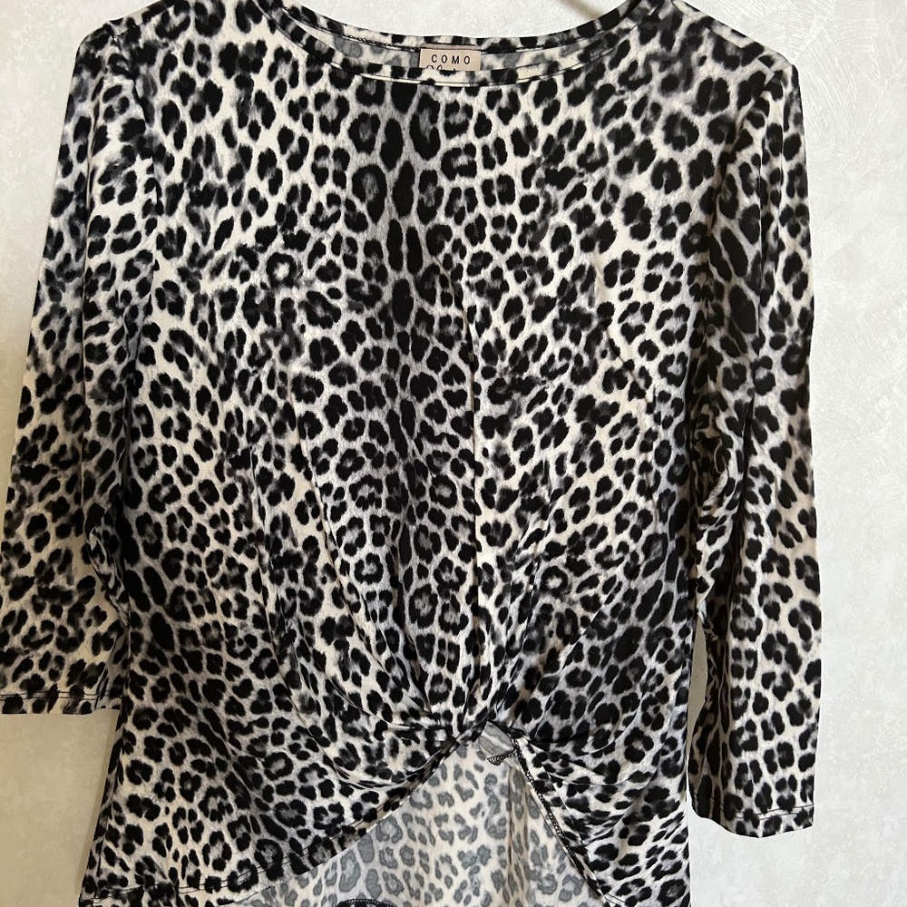 leopard print blouse